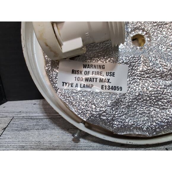 Vtg. Square Braided Rope Mid Century Clear Glass Made In Italy Light Fixture MCM - Picture 8 of 9